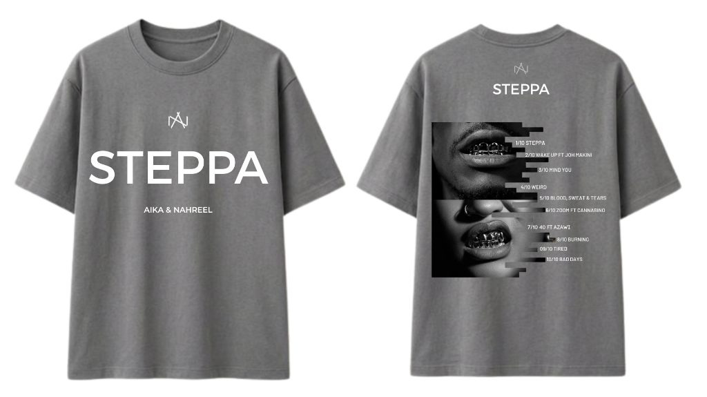STEPPA Washed Grey Heavyweight T-Shirt